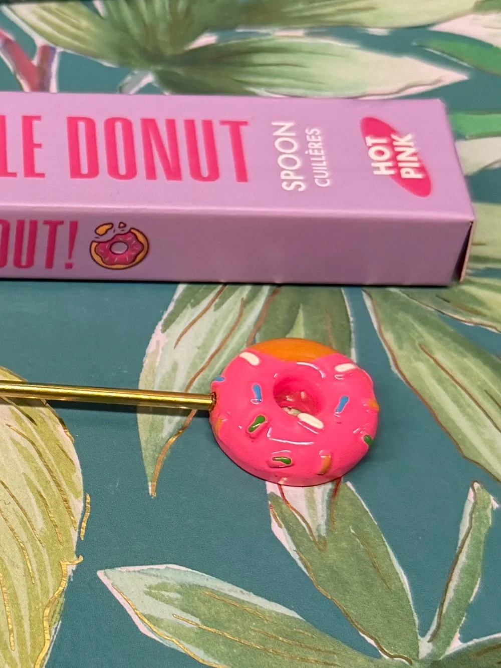 Aminnah Sprinkle Donut Body Butter Spoon Dark Pink NIB